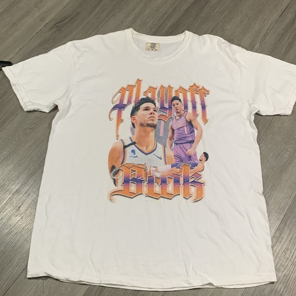 Comfort Colors Devin Booker Phoenix Suns Playoff Book Screen Print Tee size XL - Picture 5 of 9